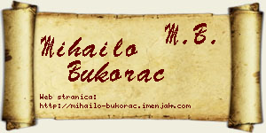 Mihailo Bukorac vizit kartica